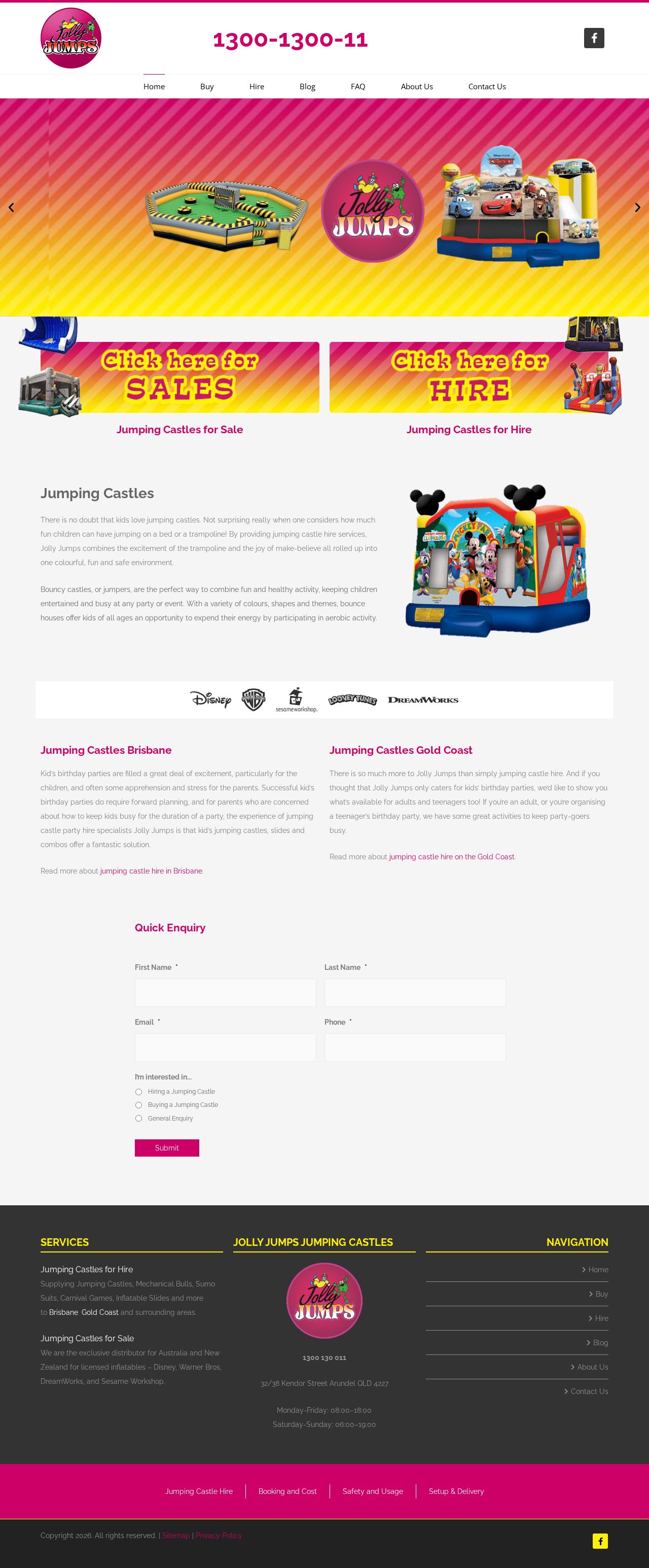 Jolly Jumps Jumping Castles website