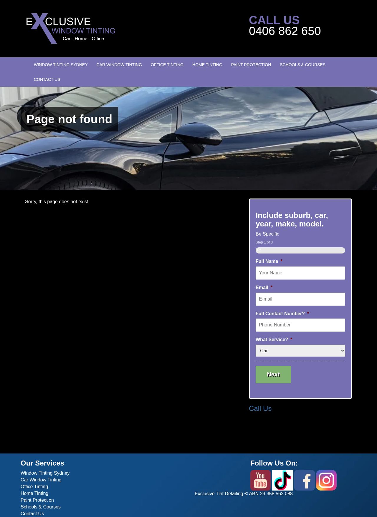 Exclusive Window Tinting website