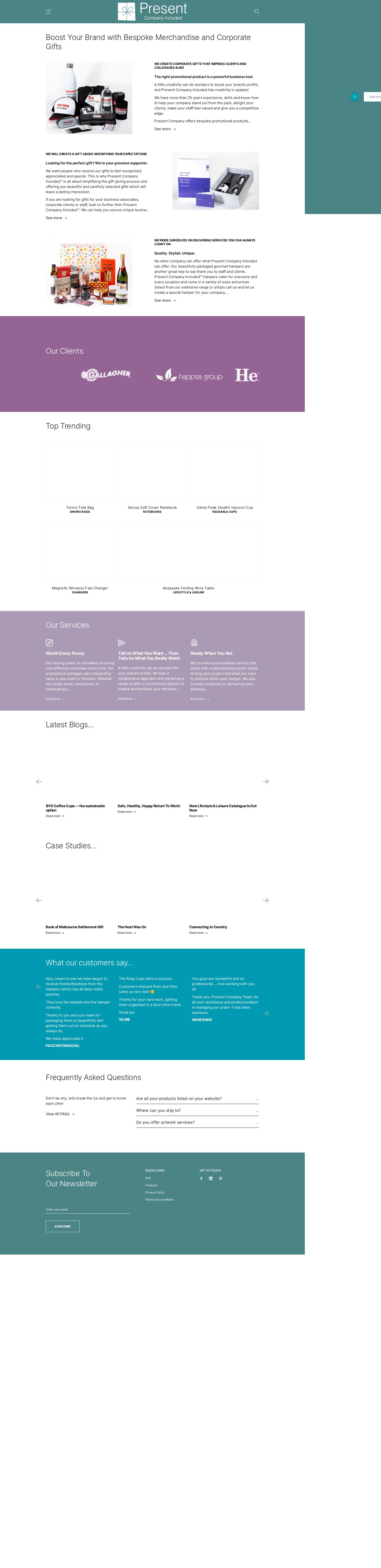 Present Company Included website