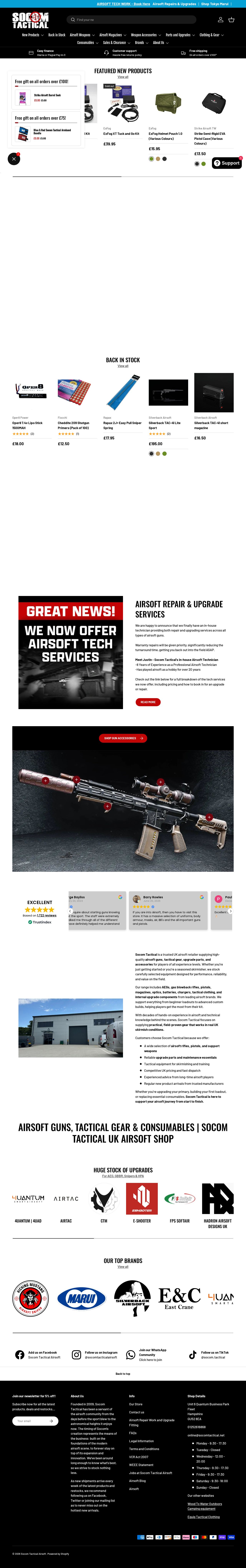 SocomTactical | Airsoft Guns | Technical Online Store | Go Pro Store website