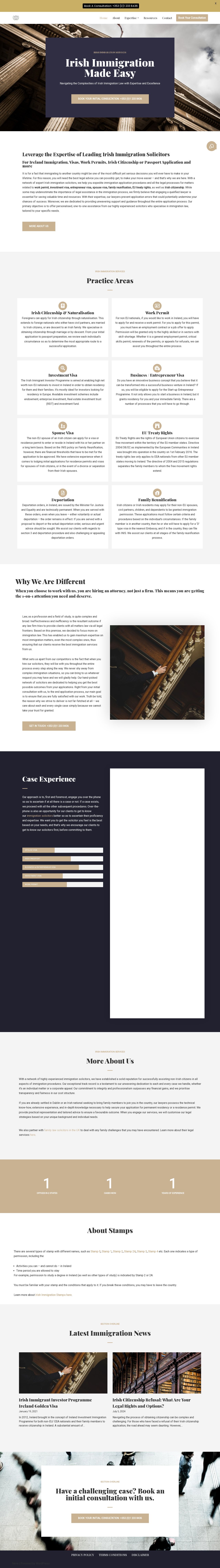 Immigration Solicitor Dublin website