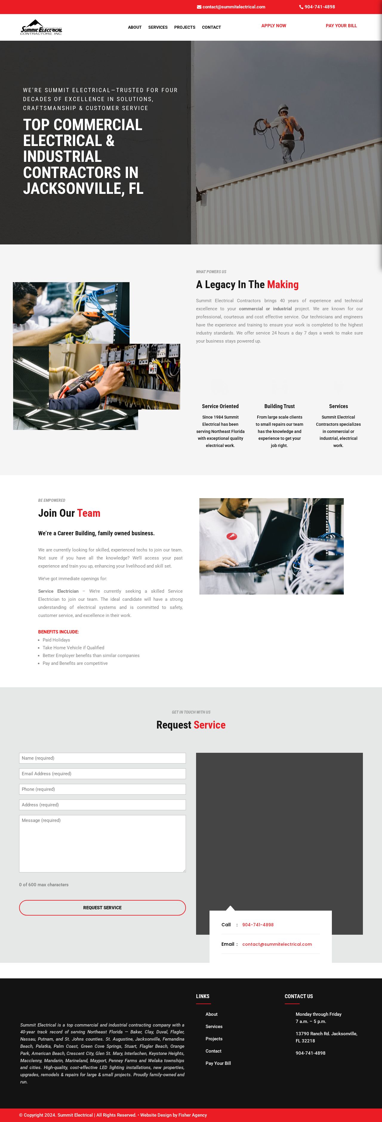Summit Electrical website