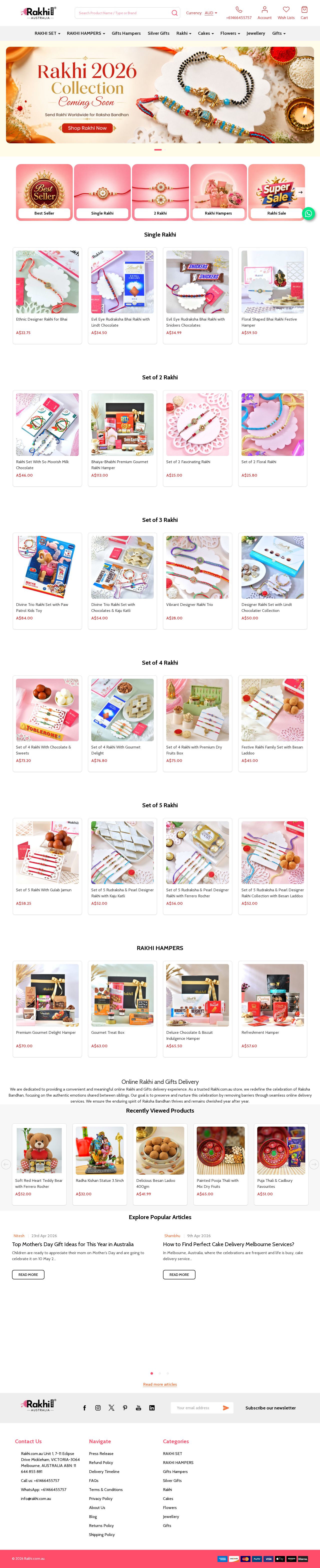 Send Rakhi to Australia From India website