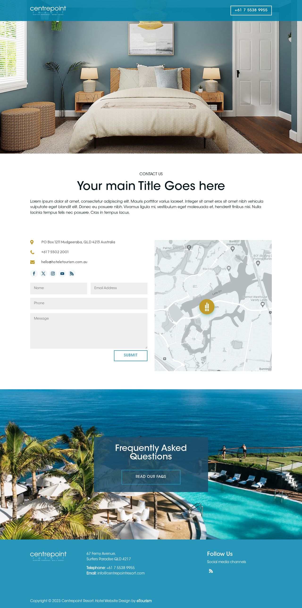 Centrepoint Resort website