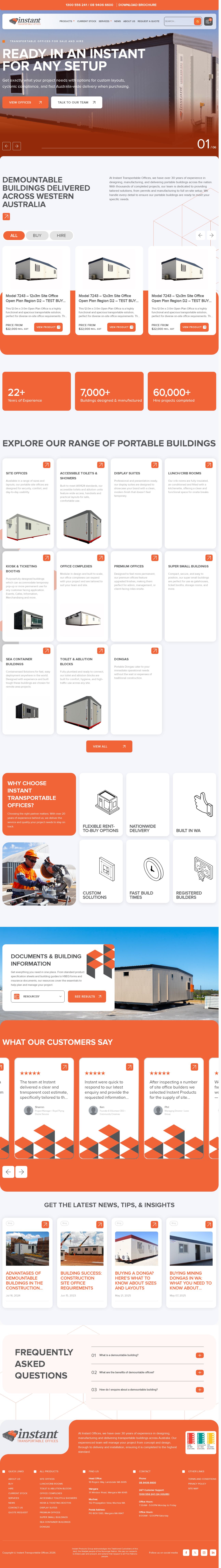 Instant Transportable Offices website