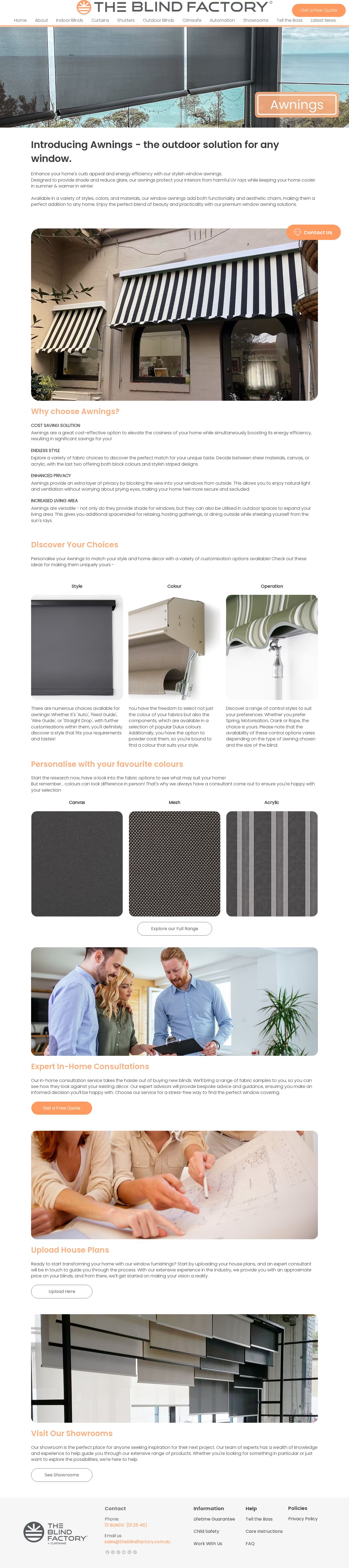 Melbourne Sunblinds website