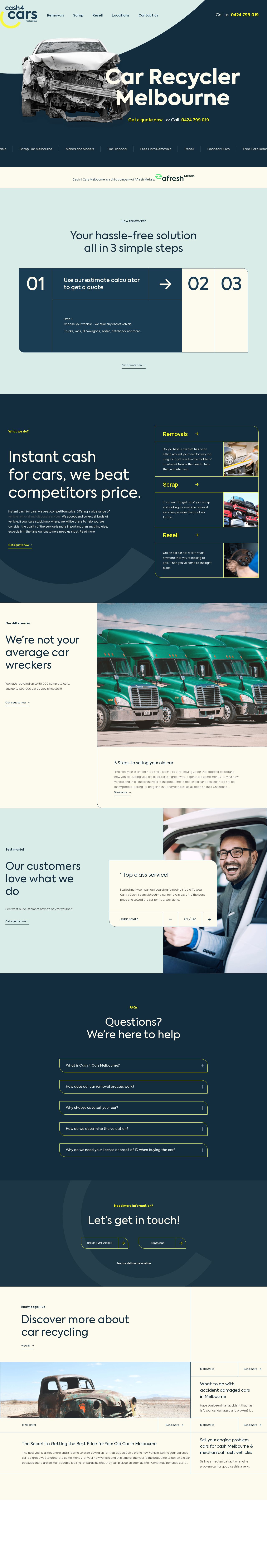 FREE CAR REMOVAL MELBOURNE website