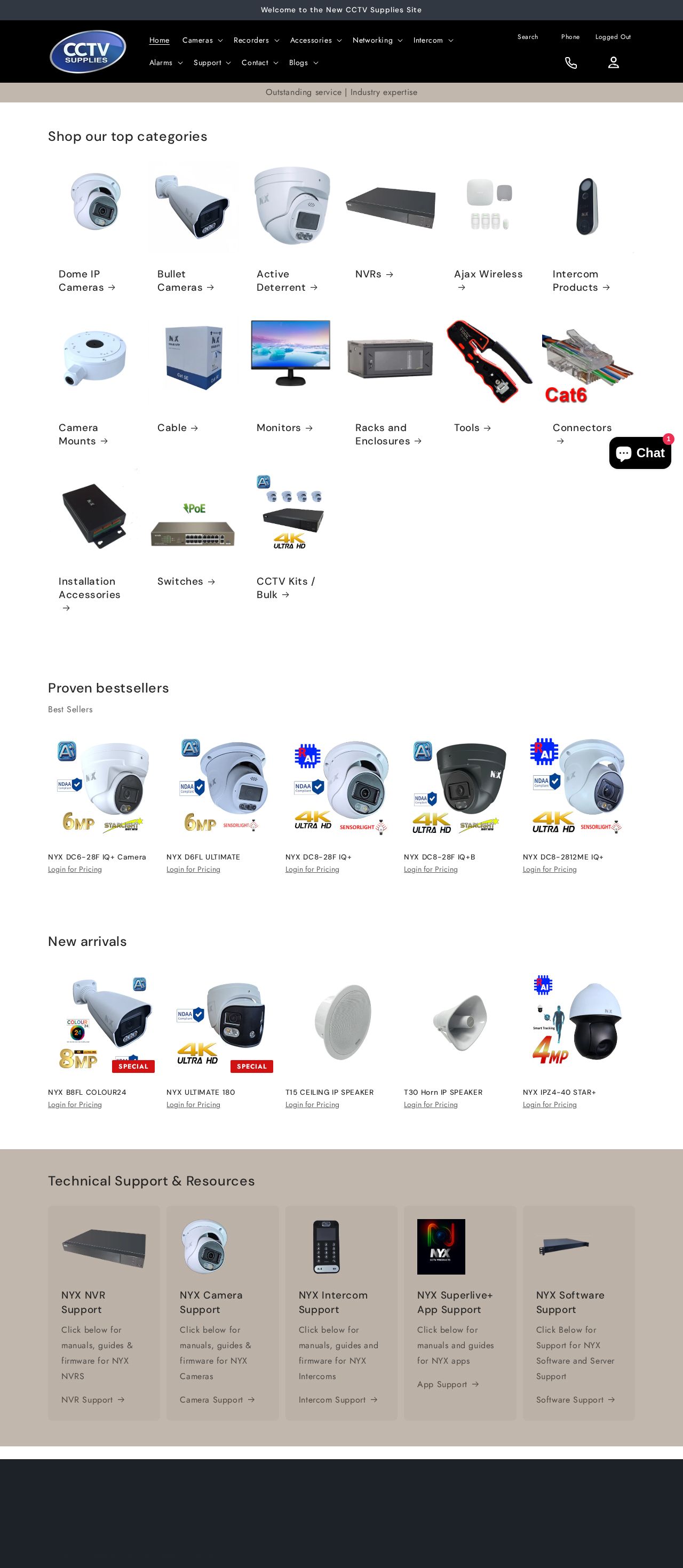 CCTV Suppliers Surveillance Shop website