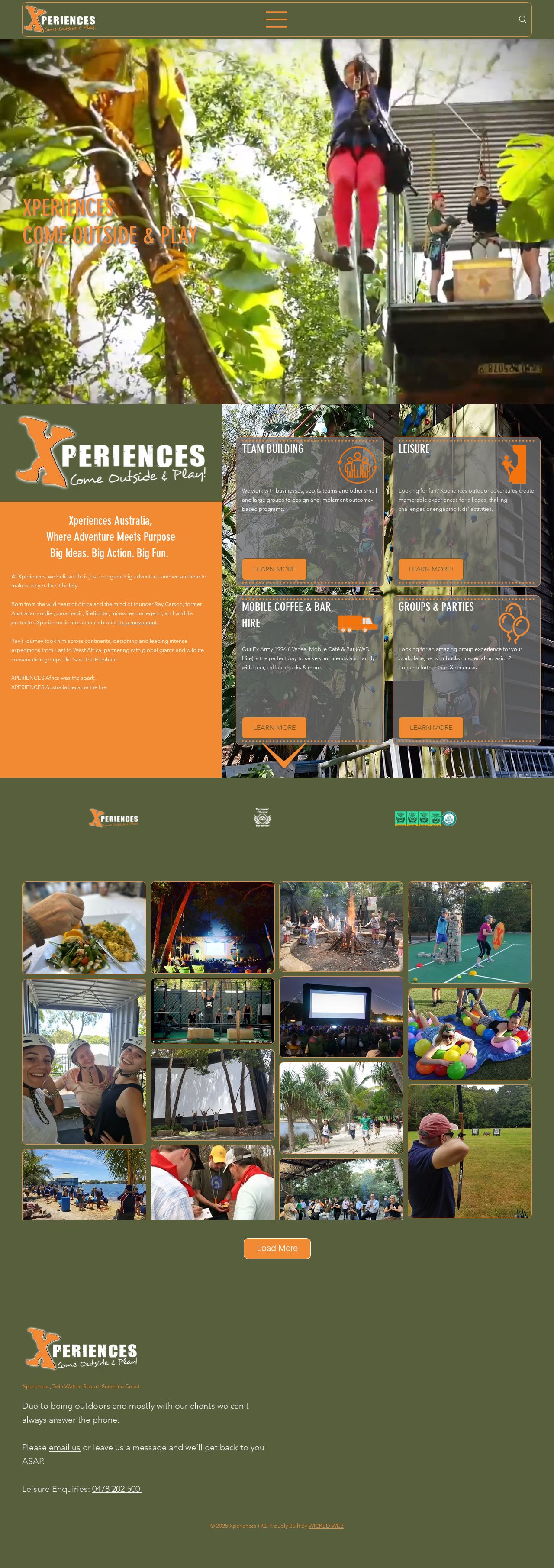 Team Building - Xperiences website