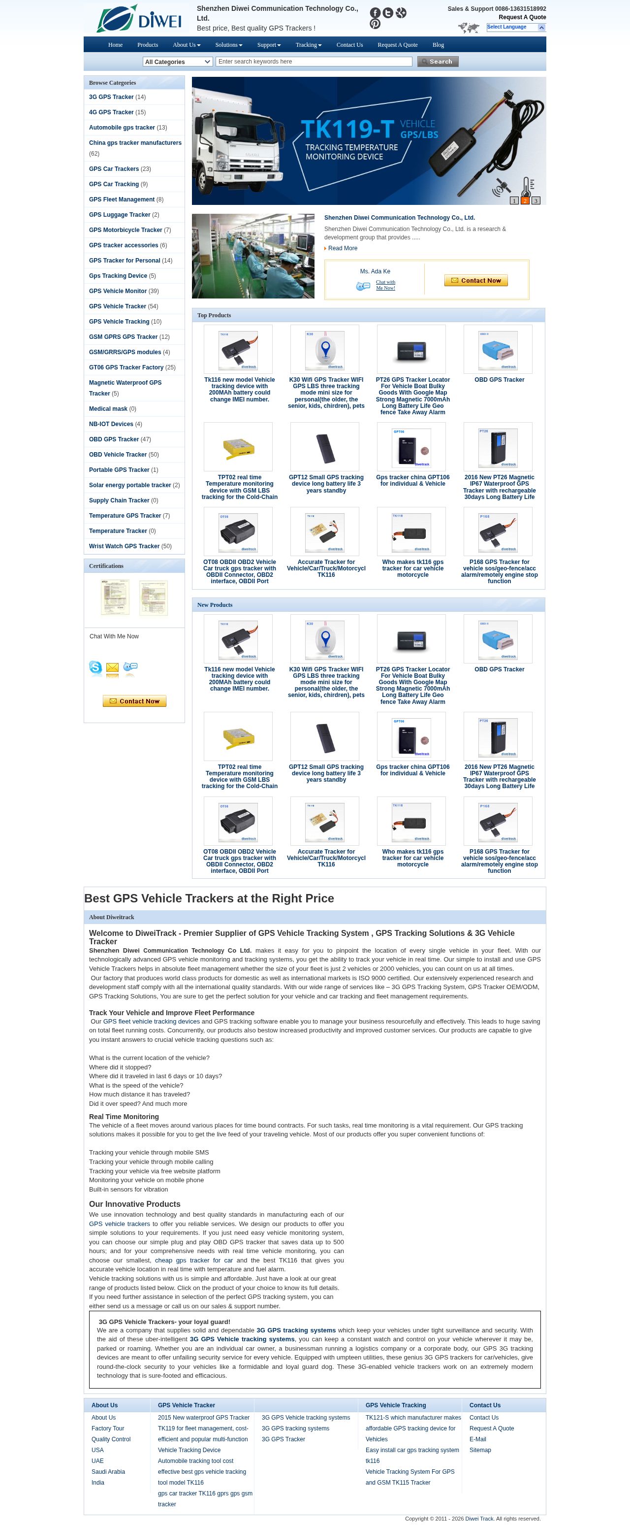 GPS Vehicle Tracking website