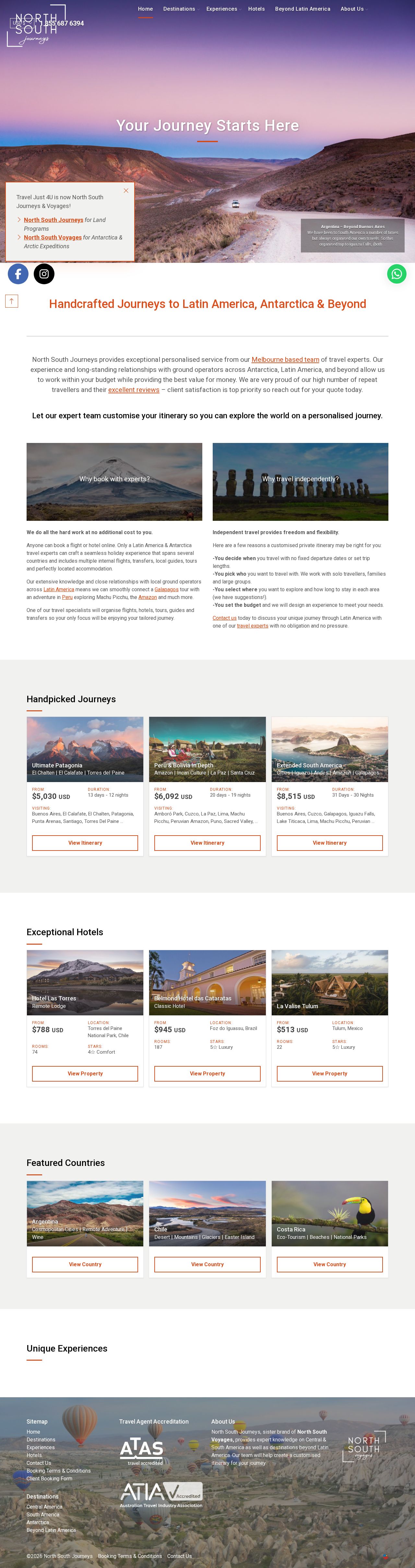 Travel Just 4U website