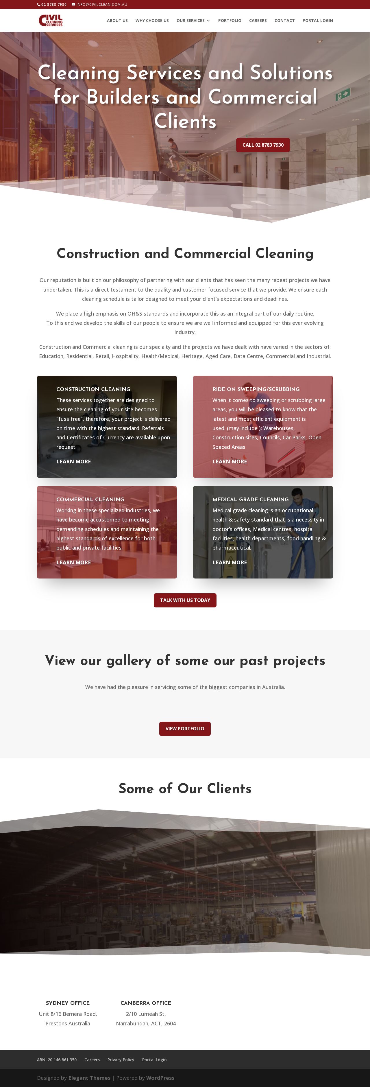 civilcleaning website
