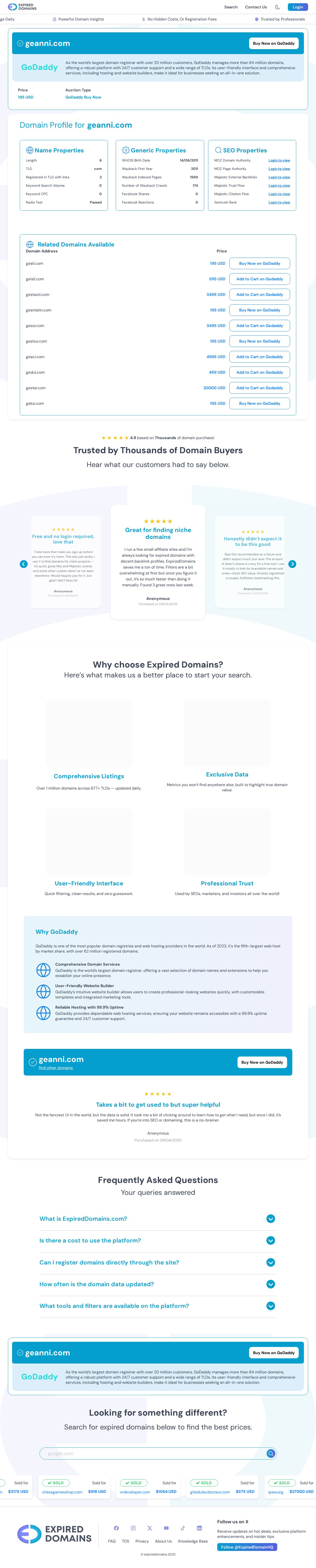 Geanni website