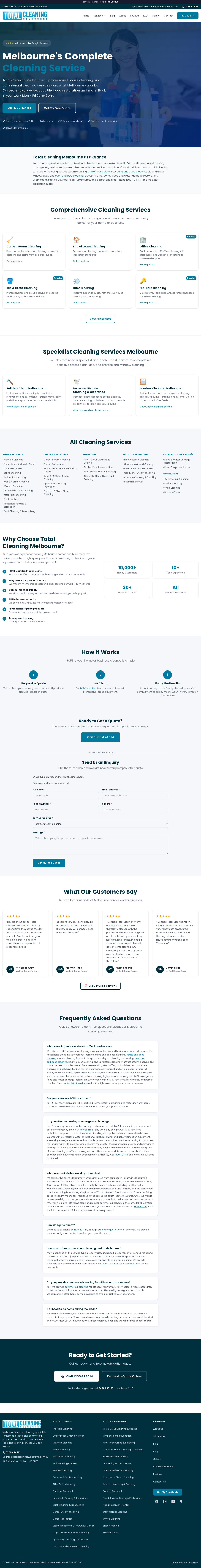Toal Carpet Cleaning Melbourne website