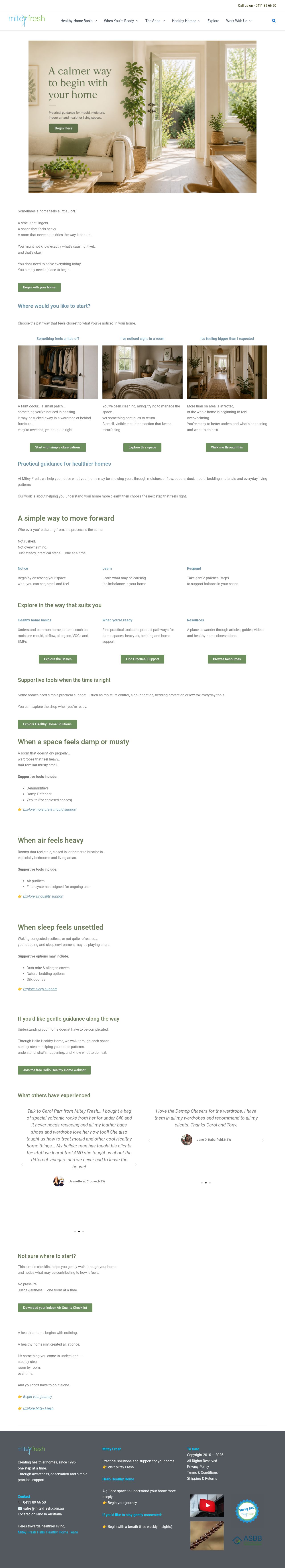 Mitey Fresh website