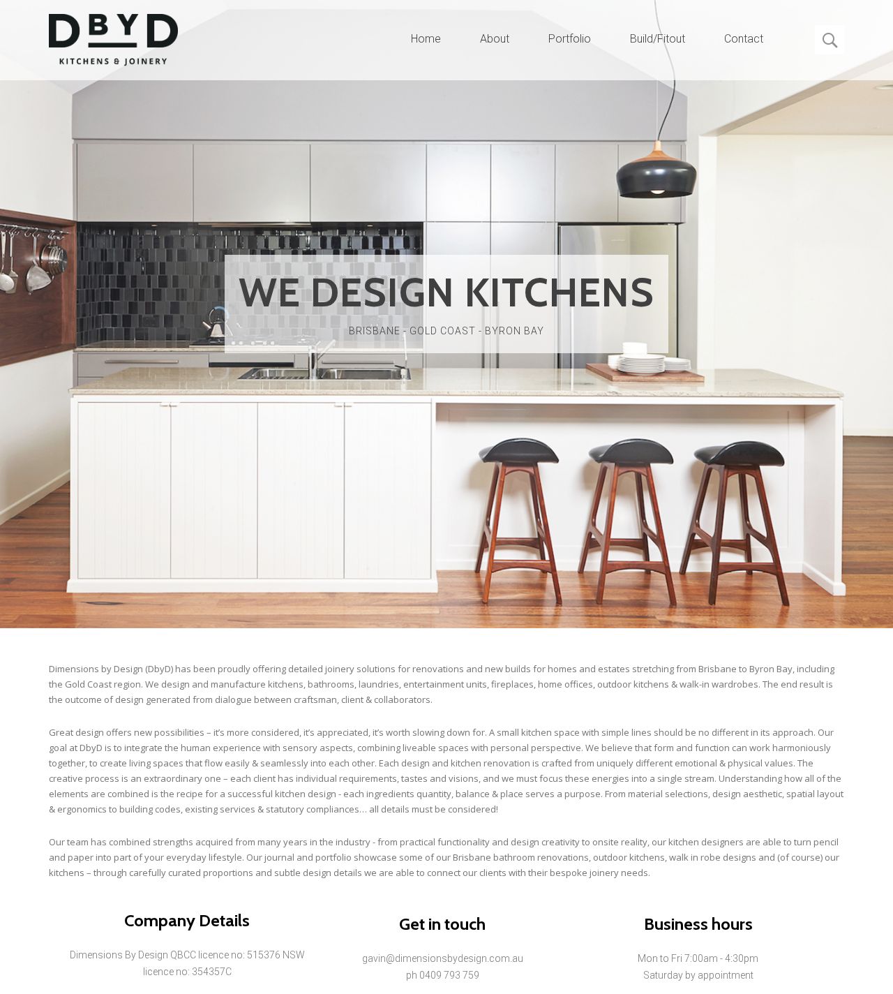 DIMENSIONS BY DESIGN website