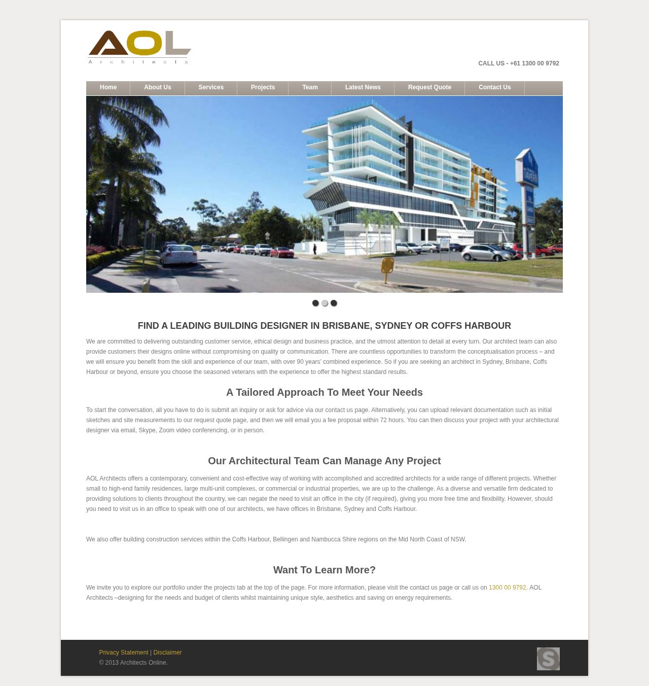 Architects Online Australia website