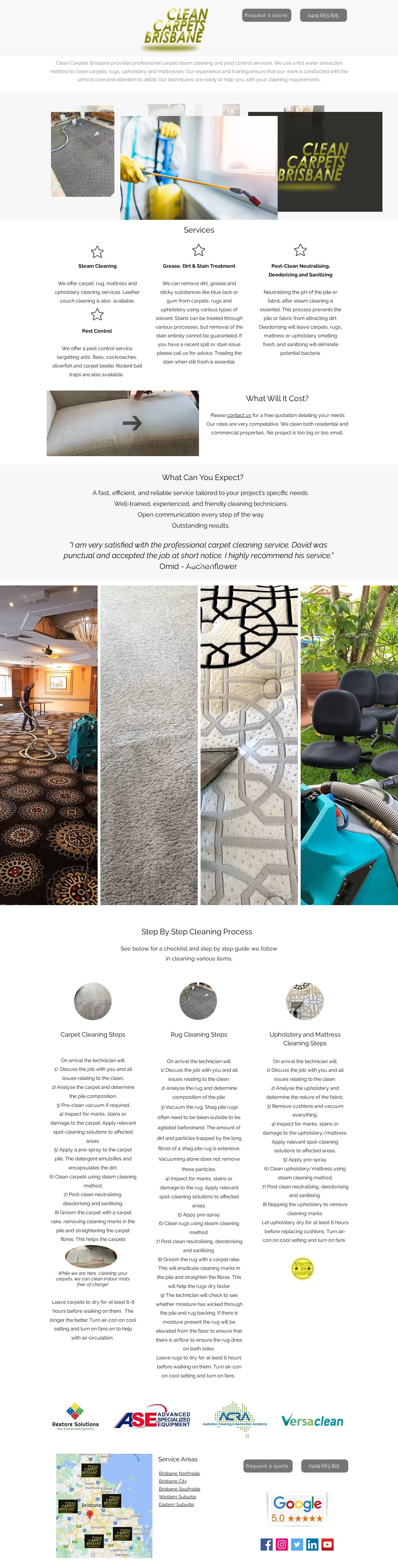 Aim Carpet Cleaner website