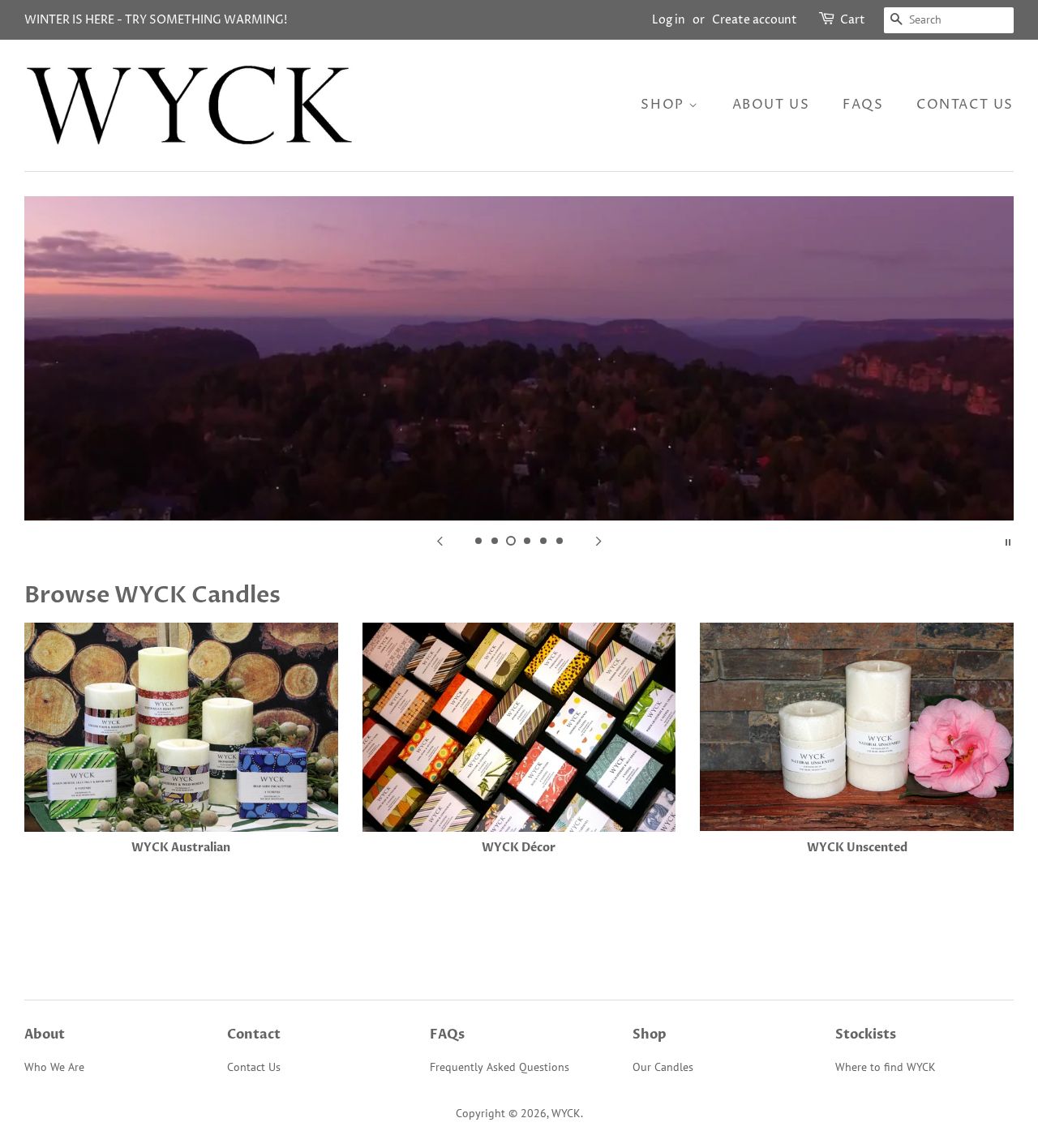 Candles â WYCK Luxury Candles website