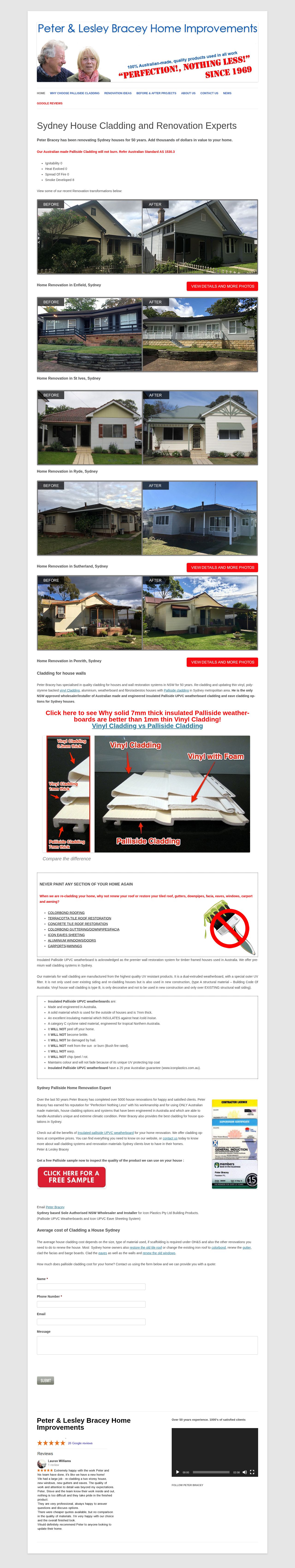 Cladding for houses website