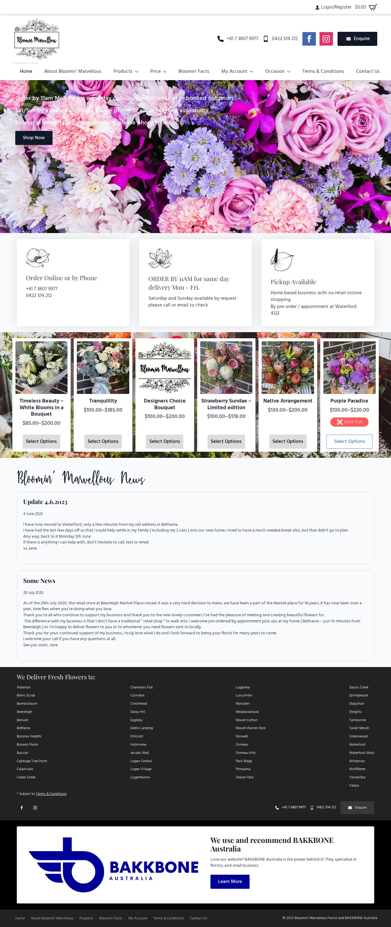 Bloomin Marvellous website