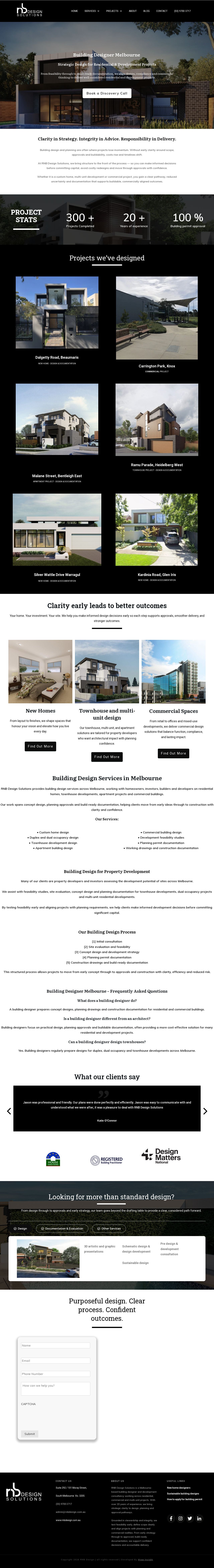 RNB design solutions website