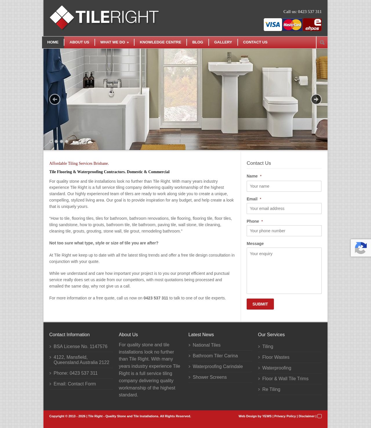 Tile Right website