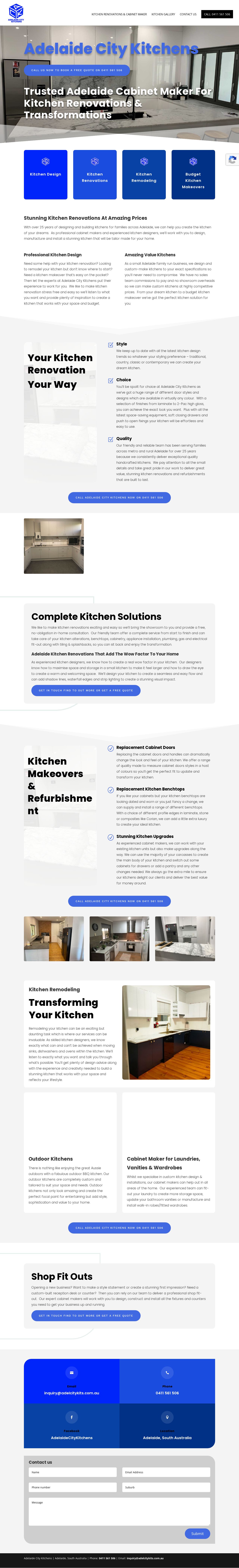 Adelaide City Kitchens website
