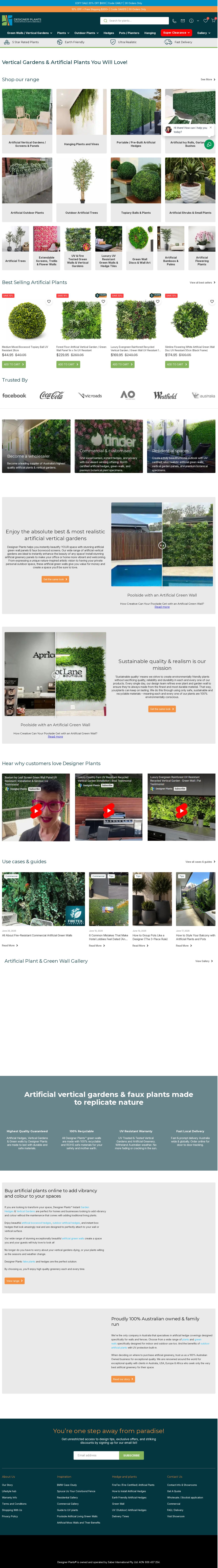 Designer Plants website