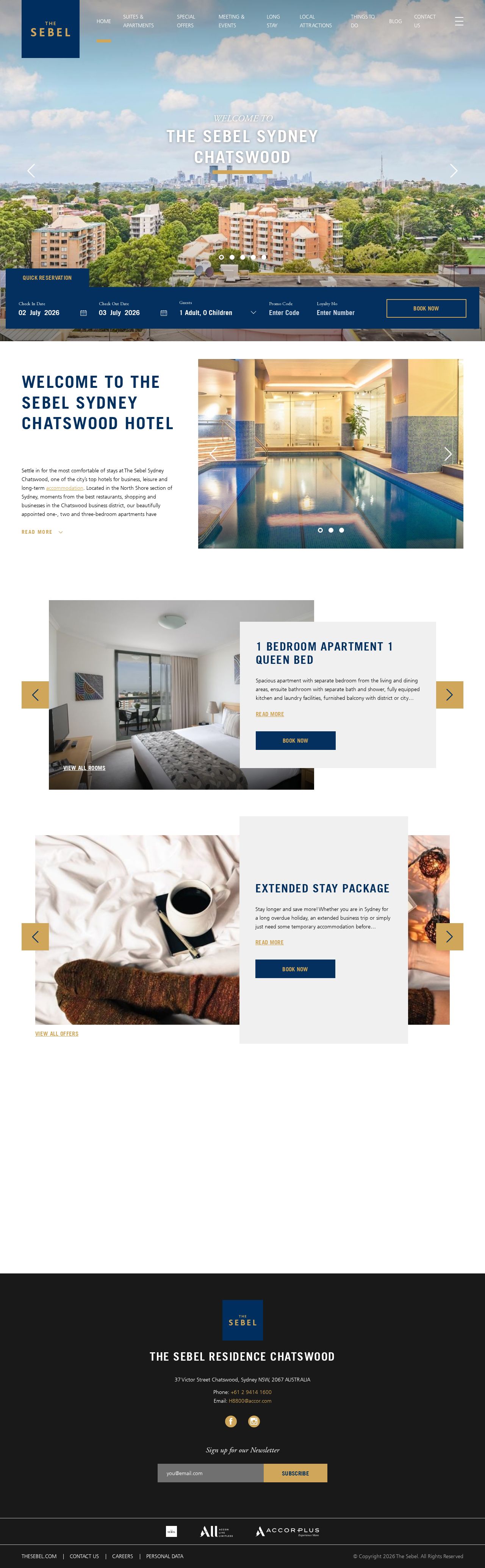 The Sebel Sydney Chatswood website