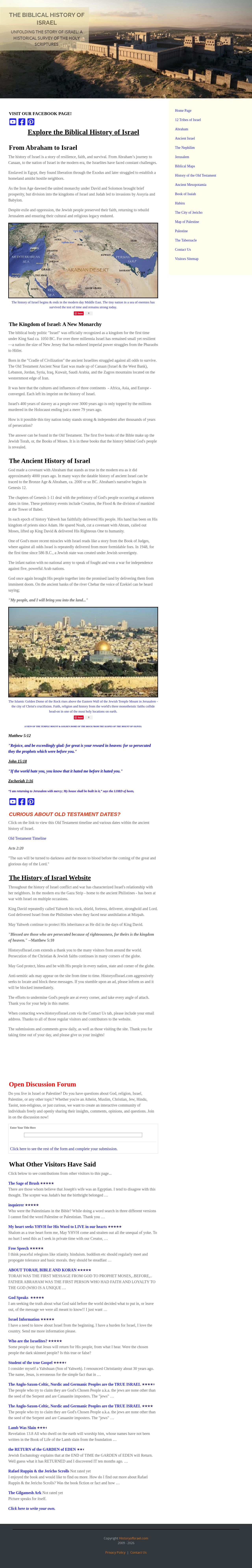 Map of Palestine and Israel website