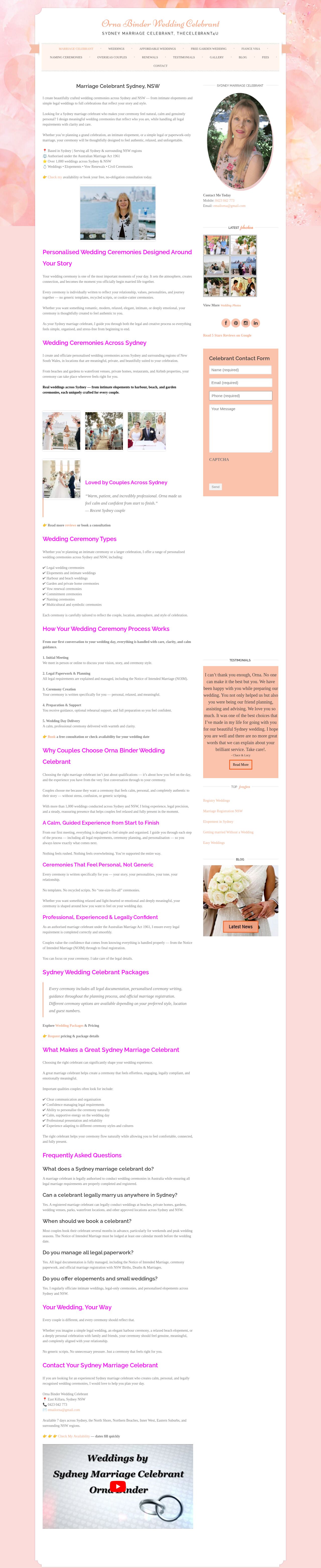 Thecelebrant4u-Orna Binder website