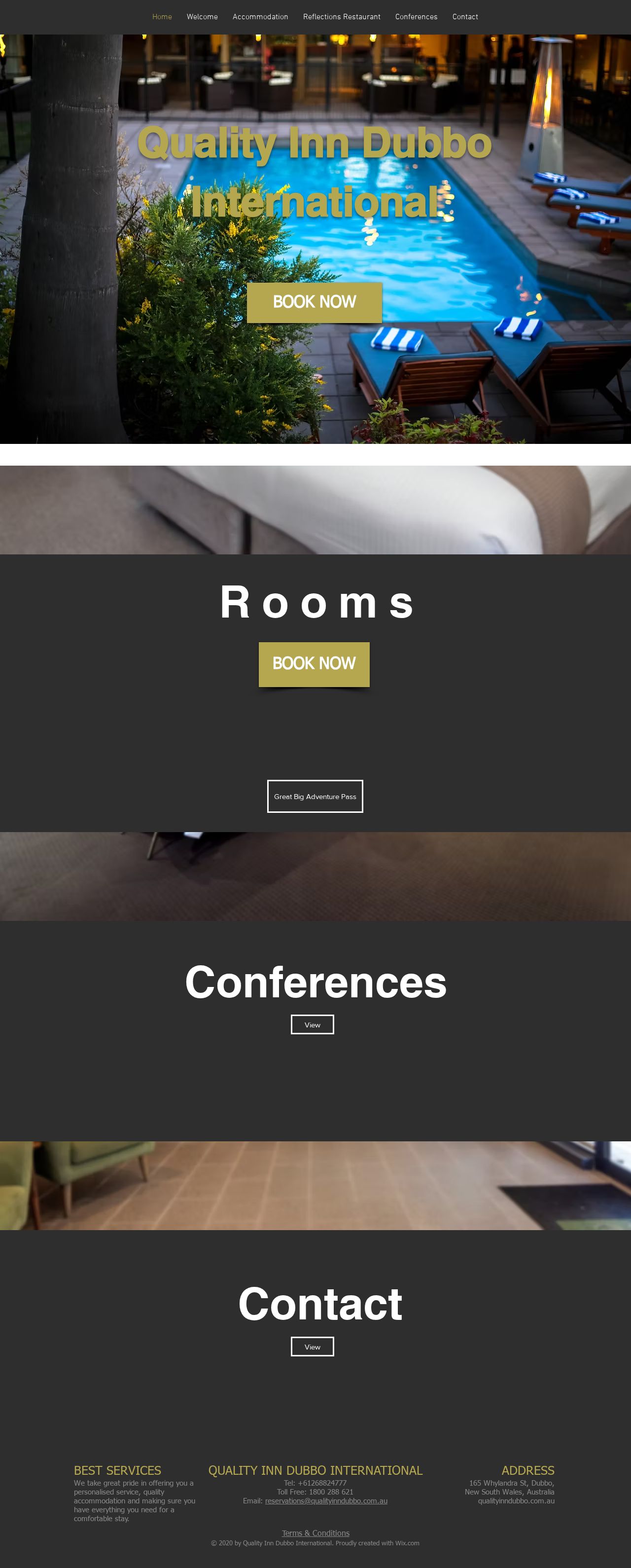 Quality Inn Dubbo International website