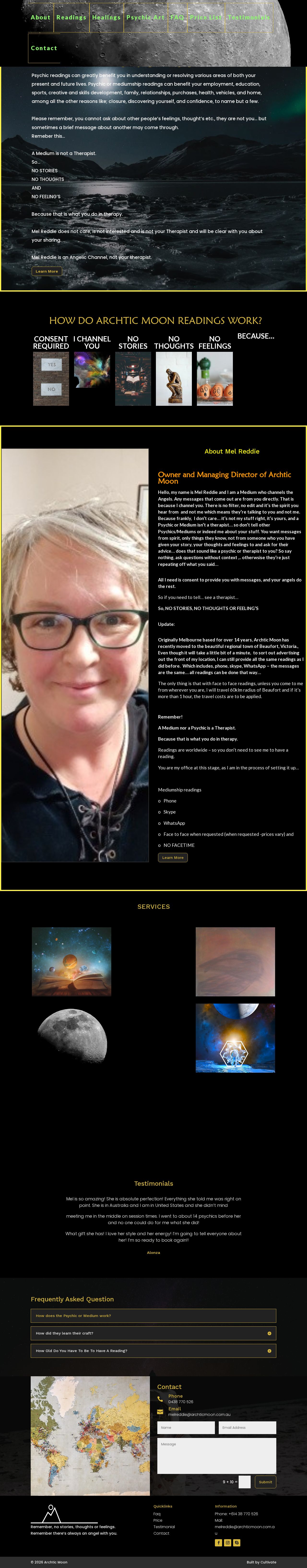 Archtic Moon website