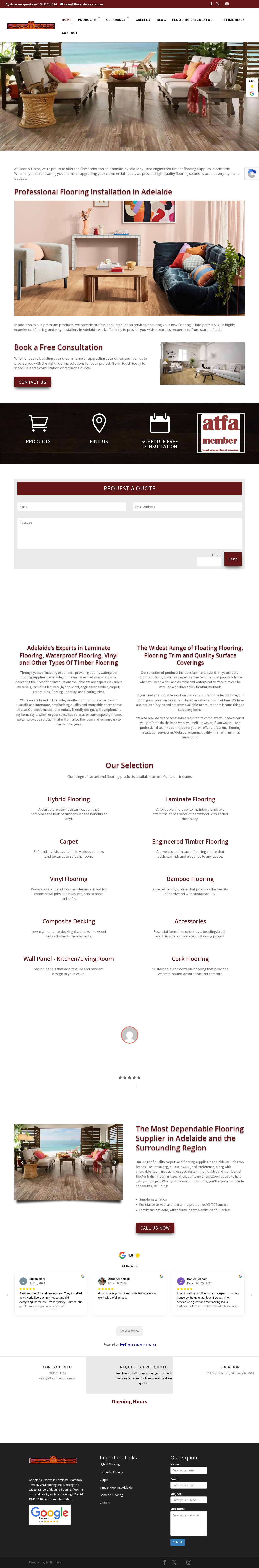 Floor n Decor website