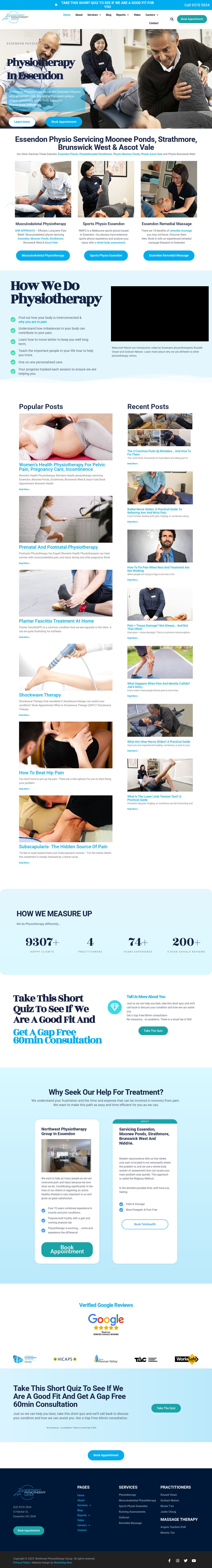 Northwest Physiotherapy Group website