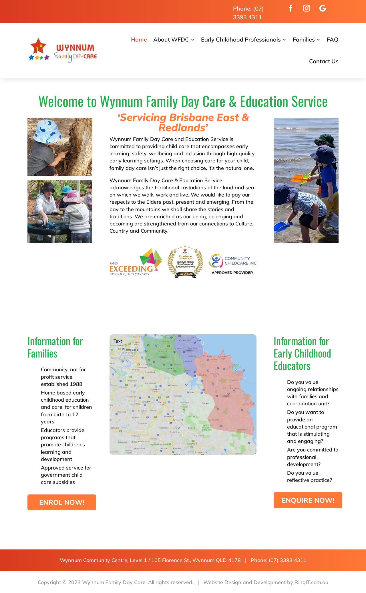 Wynnum Family Day Care Education and Care Service website