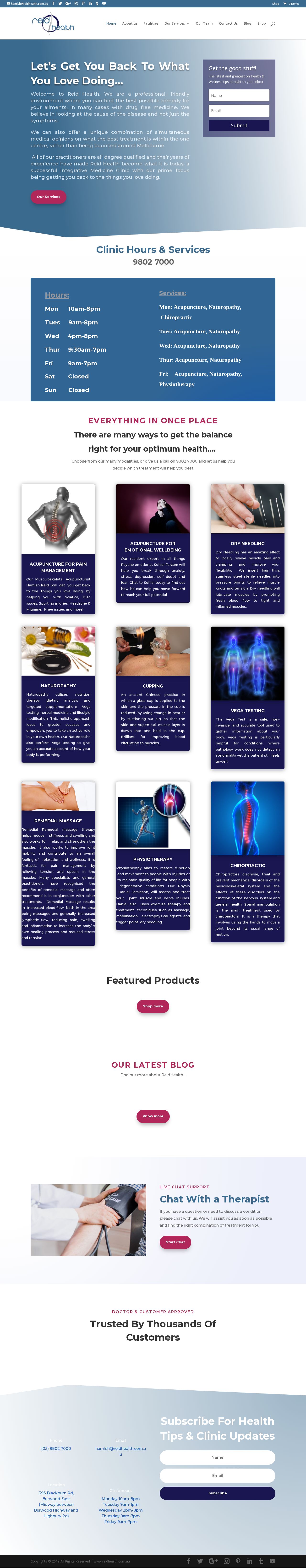 Reid Health website