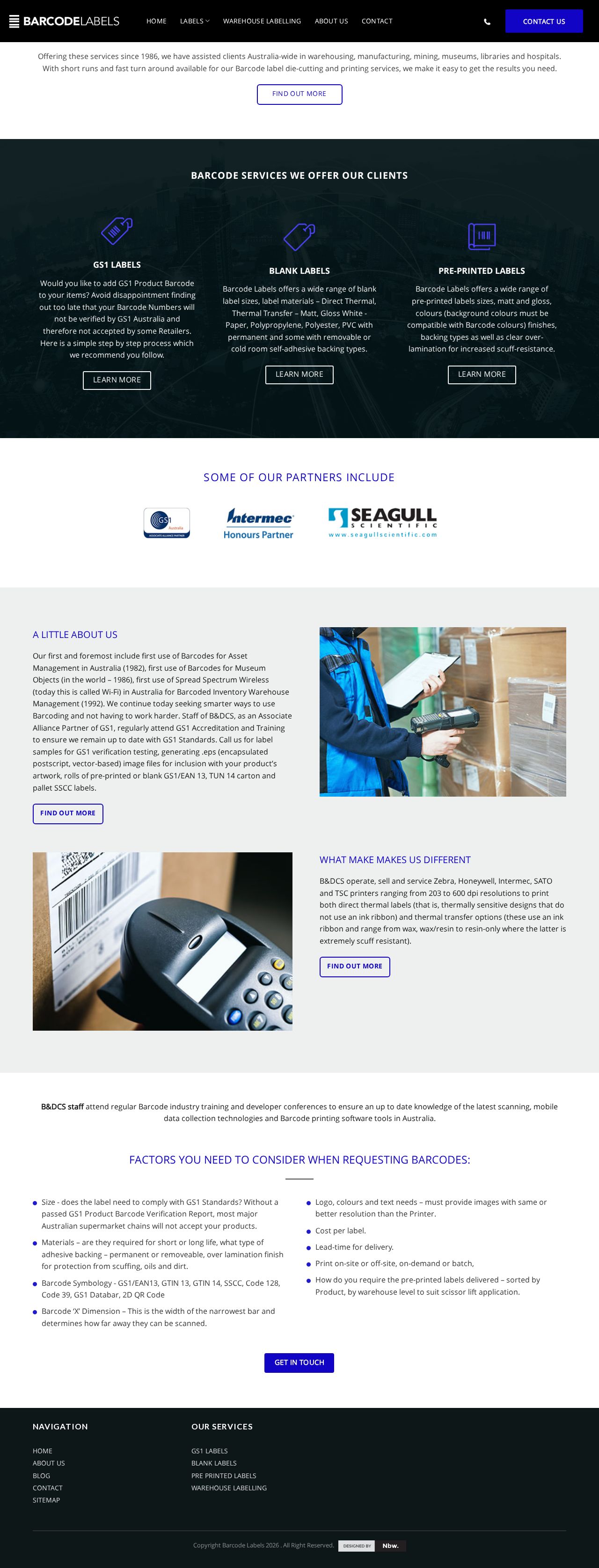 Barcode & Data Collection Systems website