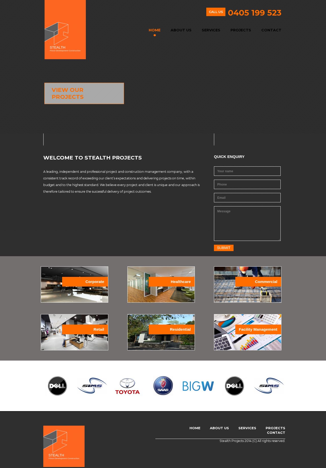 Stealth Projects website