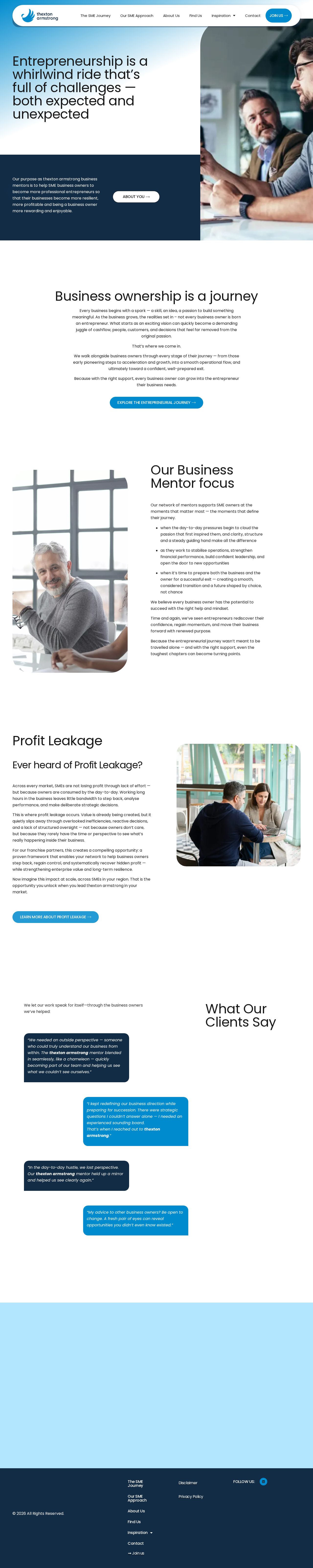 Thexton Armstrong Licensing accounting firm and Business consulting firm website