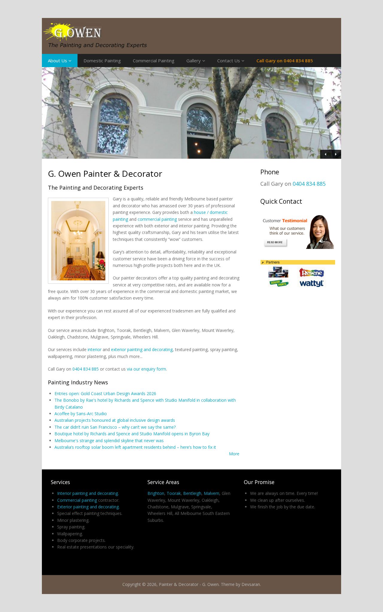 Painting Perfection website