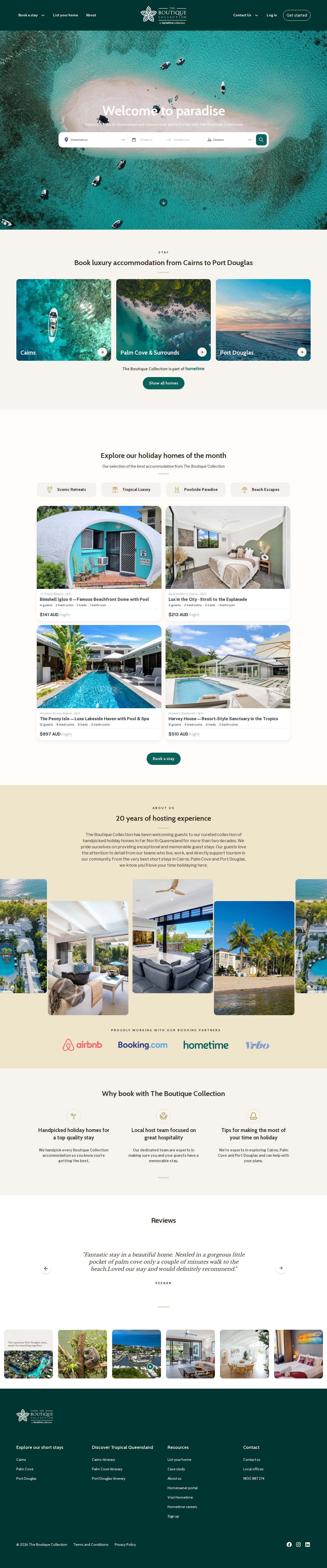 Luxury Apartments Port Douglas website