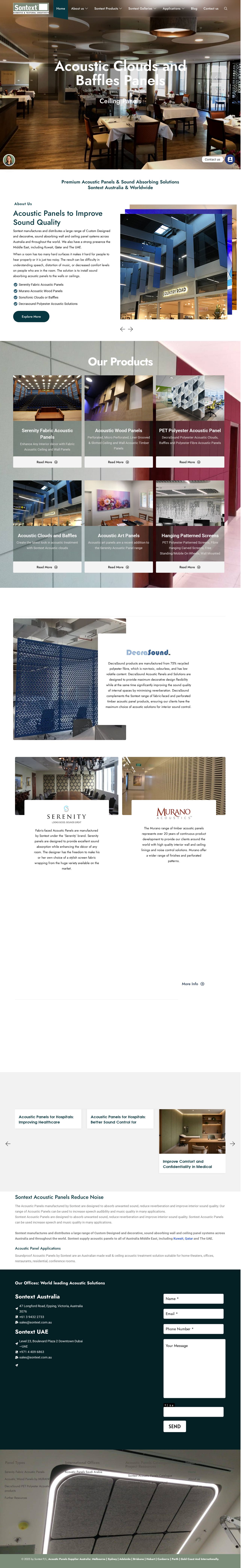Find Acoustic Panelling for Noise Control website
