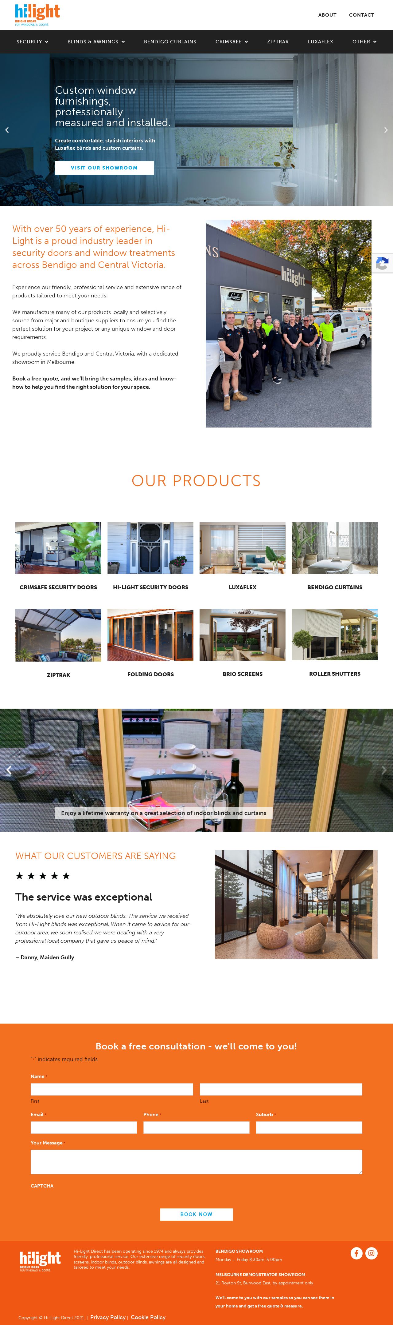 Hilight Direct website