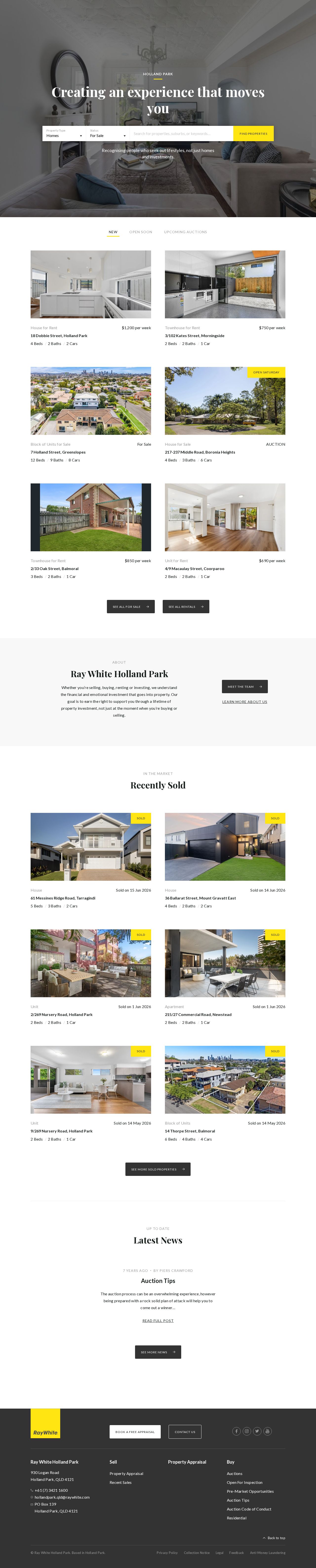 Ray White Holland Park website
