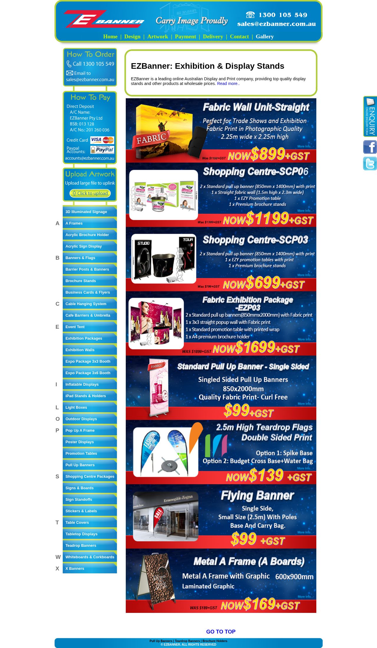 Exhibition Display Stands | POS Displays - EZbanner website