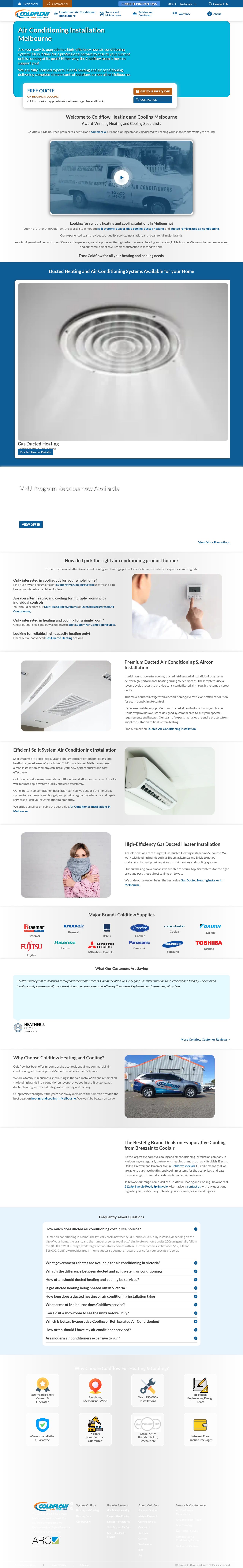 Air Conditioning Melbourne, Evaporative Cooling | Coldflow website