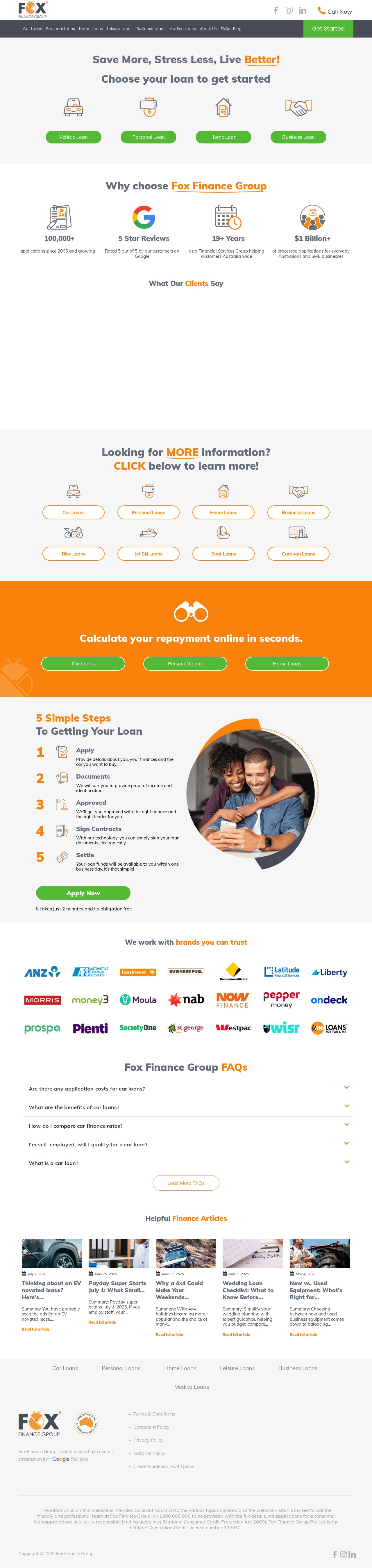 Fox Finance Group website
