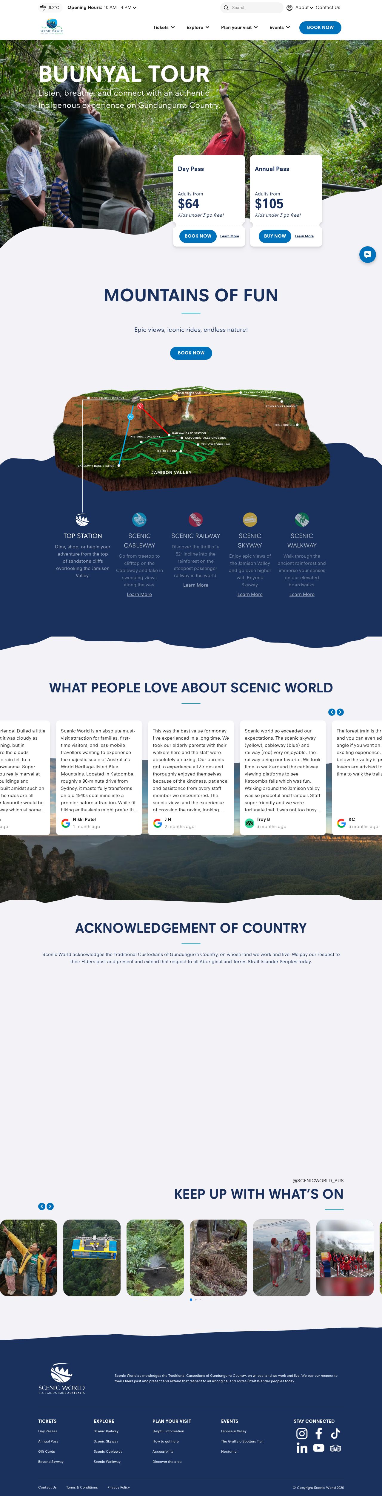 Scenic World website